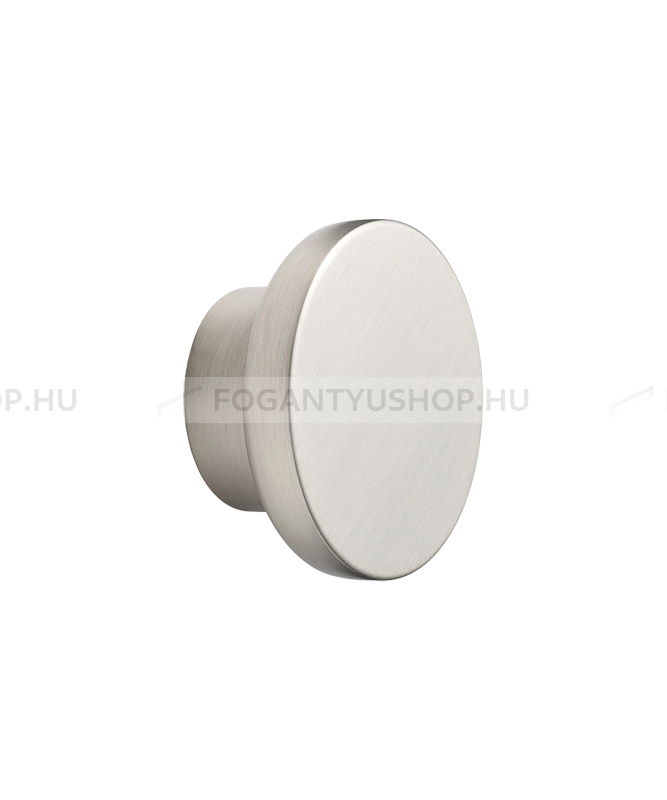 FURNIPART Bútor fogantyú - CIRCLE - 1 furatos - Szálcsiszolt 66 - Zamak fém ötvözet - Egy méretben gyártott fém bútorfogantyú