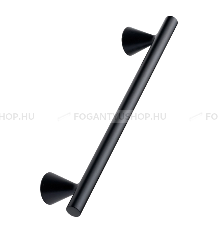 FURNIPART Fogantyú - DELTA 160 Festett - furattáv 160 mm - Festett fekete BlackL - Zamak fém ötvözet - Egy méretben gyártott színes fém bútorfogantyú