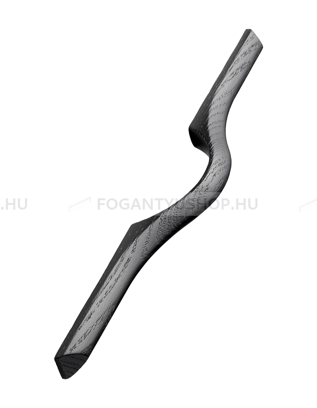 FURNIPART Bútor fogantyú - EROS - Feketére pácolt kőrisfa  - Fa - Fa bútorfogantyú