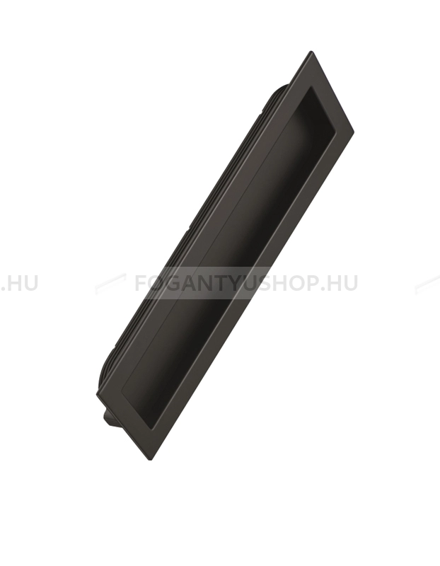FURNIPART Bútorfogantyú - INN 160 - furattáv 160 mm - Fekete - Zamak fém ötvözet - Bútorajtó élébe marható, süllyeszthető fém fogantyú