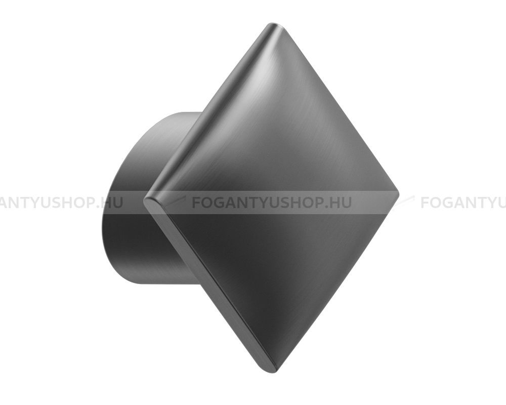 FURNIPART Gombfogantyú - GombGomb FLOW 16 - furattáv 16 mm - Grafit szürke  - Zamak fém ötvözet - Színes fém gombfogantyú, bútorgomb