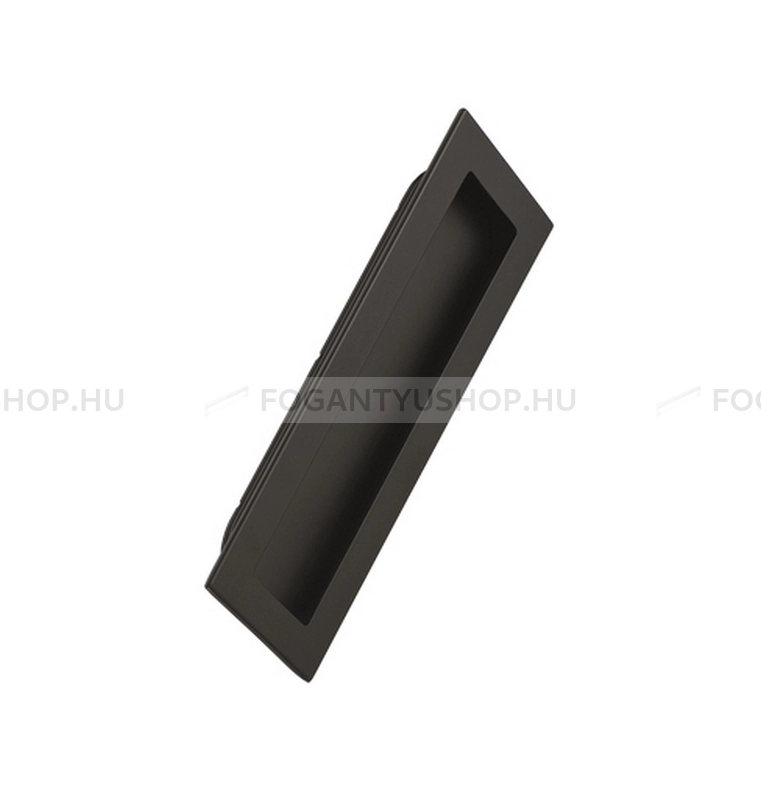 FURNIPART Bútor fogantyú - INN 50X160 Festett - 1 furatos - Festett fekete BlackL - Zamak fém ötvözet - Bútorajtó felületébe marható, süllyeszthető fém fogantyú