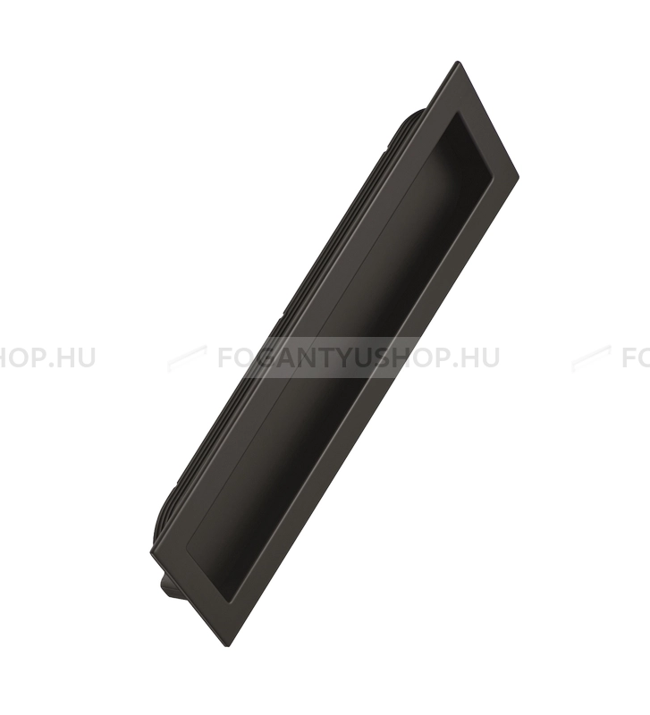 FURNIPART Bútor fogantyú - INN 50 x 202 Festett - 1 furatos - Festett fekete BlackL - Zamak fém ötvözet - Bútorajtó felületébe marható, süllyeszthető fém fogantyú