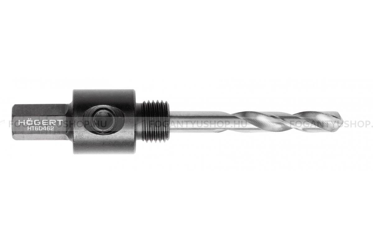 HÖGERT HT6D462 Adapter fúrószárral bimetál lyukfűrészhez 14 30 Hatszögletű 7/16 col HSS - SDS fúró és véső szárak, fa-fém fúrószárak