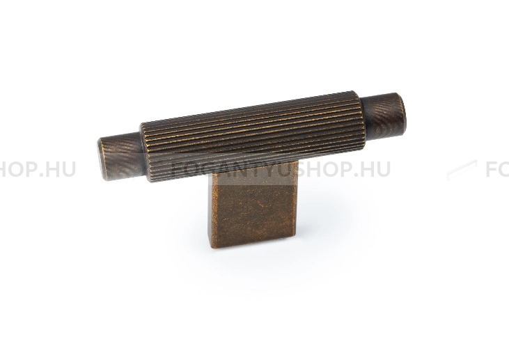 VIEFE Gombfogantyú - ARPA L623 - 1 furatos - Rusztikus sárgaréz L623 - Alumínium - Színes fém gombfogantyú, bútorgomb