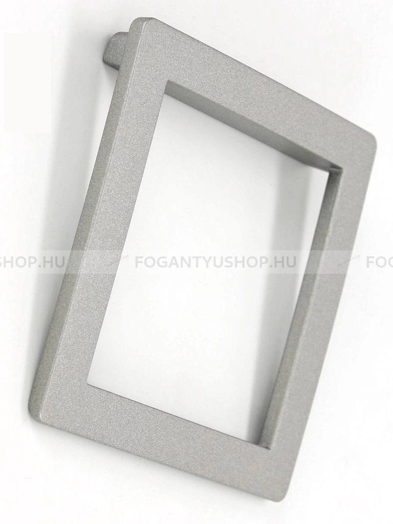 RUJZ DESIGN Gombfogantyú - 64 557.03 - furattáv 64 mm - Ezüst inox (szálcsiszolt) SNiL - Zamak fém ötvözet - Fém gombfogantyú, bútorgomb (szögletes, kerek)