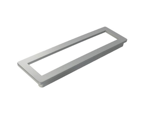 RUJZ DESIGN Bútor fogantyú - 128 557.04 - furattáv 128 mm - Matt króm MCrL - Zamak fém ötvözet - Egy méretben gyártott fém bútorfogantyú