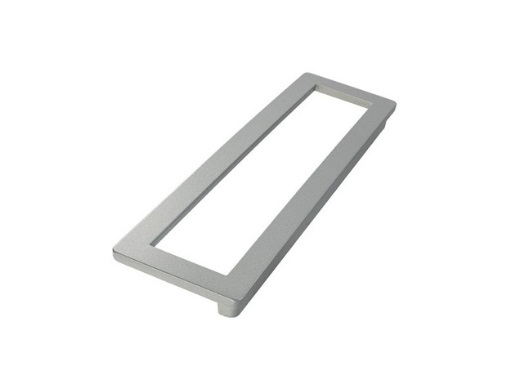 RUJZ DESIGN Bútor fogantyú - 128 557.04 - furattáv 128 mm - Matt króm MCrL - Zamak fém ötvözet - Egy méretben gyártott fém bútorfogantyú
