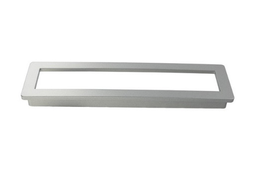 RUJZ DESIGN Bútor fogantyú - 128 557.04 - furattáv 128 mm - Matt nikkel MNiL - Zamak fém ötvözet - Egy méretben gyártott fém bútorfogantyú