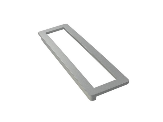 RUJZ DESIGN Bútor fogantyú - 128 557.04 - furattáv 128 mm - Matt nikkel MNiL - Zamak fém ötvözet - Egy méretben gyártott fém bútorfogantyú