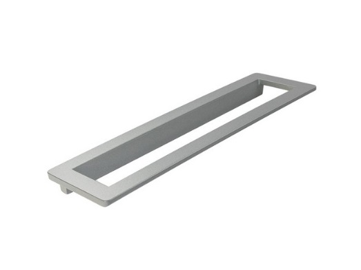 RUJZ DESIGN Bútor fogantyú - 128 557.04 - furattáv 128 mm - Matt nikkel MNiL - Zamak fém ötvözet - Egy méretben gyártott fém bútorfogantyú
