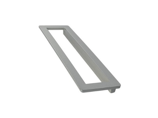RUJZ DESIGN Bútor fogantyú - 128 557.04 - furattáv 128 mm - Ezüst inox (szálcsiszolt) SNiL - Zamak fém ötvözet - Egy méretben gyártott fém bútorfogantyú